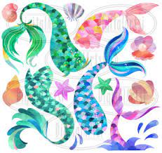 For the song, see daughters of triton. Watercolor Mermaid Tails Clipart By Digitalartsi Tpt
