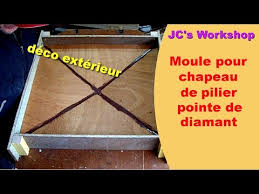 Comment Faire Un Moule Pointe De Diamant Pour Chapeaux De Pilier 2 3 Travail Du Bois 40 Youtube
