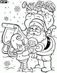 For the little ones coloring book. Santa Clause And Elf Coloring Page Christmas Colors Christmas Coloring Pages Christmas Coloring Sheets