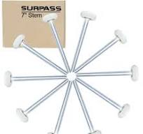 Surpass Paquete de 10 rodillos de nailon ultra silenciosos para puerta de  garaje de 2 pulgadas, vástago de 7 pulgadas, rodamientos de precisión de ...