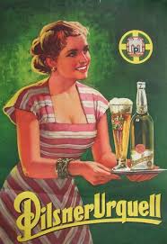 Bohemian Vintagevisual Advertising Poster Pilsner Urquell Bier Poster Oud Bier Vintage Posters