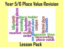 place value read write order and sequence numbers revision lesson pack