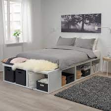 Ikea queen bedframes with storage may not fit into a dorm room, but it makes a nice bed for a couple in an apartment. Platsa Bettgestell Mit Aufbewahrung Weiss In Den Warenkorb Legen Ikea Deutschland Ikea Bed Frames Bed Frame With Storage Ikea Bed