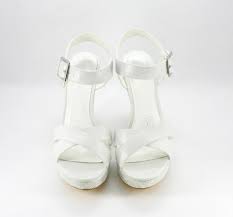 Sandalo sposa comodo spuntate nuova collezione 2019 scarpe matrimonio. Sandalo Cerimonia Donna Sposa Con Zeppa Decorata Favole Abiti Da Sposa E Da Cerimonia Con Sartoria