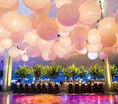 Wedding Trends Hanging Wedding Decor Part 2 Belle The Magazine The Wedding Blog For The S Paper Lanterns Wedding Wedding Decorations Wedding Lanterns