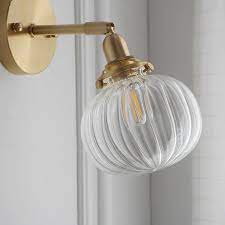 Glass Wall Light Lamp Sconce Fixture Retro Light Industrial Etsy Glass Wall Lights Glass Lighting Wall Sconce Lighting