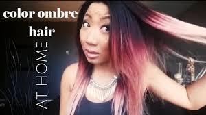 It's literal translation from french means 'shaded'. Color Ombre Hair At Home Youtube