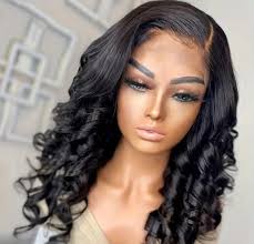 180% Density Bouncy Curly Human Hair Wig