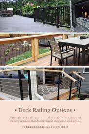Horizontal deck railing wood deck railing deck railing design deck design railing ideas tiered deck cedar deck deck lighting diy deck. Deck Railing Options Sublime Garden Design Landscape Design Serving Snohomish County And North King County