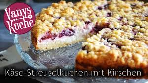 Er schmeckt schön fruchtig diesmal habe ich einen kuchen für euch den man eigentlich gerne mit rhabarber macht, aber ich. Thermomix Kase Streuselkuchen Mit Kirschen Youtube