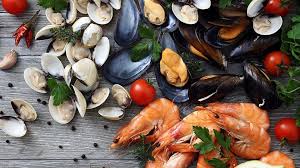 Stick to two to three servings of seafood (including options like shrimp) a week and avoid eating it raw. Shellfish Seafood In Pregnancy Prawns Mussels More Aptaclub
