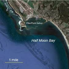 Google Earth Image Of Pillar Point Harbor And Half Moon Bay