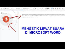 Cara Mengetik Menggunakan Suara Di Microsoft Word Youtube