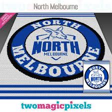 North Melbourne By Two Magic Pixels C2c Crochet Pattern Free North Melbourne Melbourne Logo