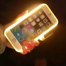 Cheap 2017 New Led Light Up Your Face Luminous Case Selfie Light Cases For Iphone X 7plus 6s Plus Galaxy Selfie Cases Selfie Phone Case Iphone Cases