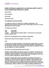 Letter of invitation to ireland sample : Letter Inviting An Applicant To An Interview Cipd Hr Inform