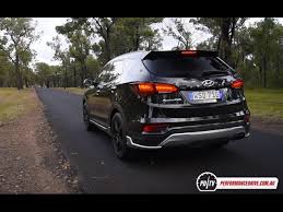 Hyundai's 2016 santa fe sport brings to the design table a stylistic edge not nearly as evident in the longer and larger santa fe. 2016 Hyundai Santa Fe Sr Diesel 0 100km H Engine Sound Youtube