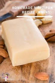Homemade Marzipan Recipe In 5 Mins Almond Paste Veena Azmanov Homemade Marzipan Recipe Almond Paste Recipes Almond Recipes