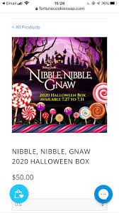 No bullying/rude and offensive language. Fortune Cookie Soap Halloween Box 2019