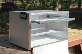 A chuck box, also called a patrol box or grub box, is a device used by campers for storing the many items associated with a camp kitchen. Lightweight Camping Chuck Box Trail Kitchens