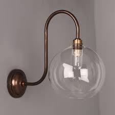 See more ideas about sconces, brass wall sconce, wall sconces. Lenham Globe Bathroom Wall Light In Glass Swan Neck