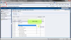 Accessing Online Chart Of Accounts Jde E1 91 Financial Management Fundamentals