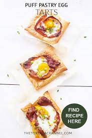 Puff Pastry Egg Tarts Recipe Easy Egg Recipes Egg Tart Egg Recipes For Breakfast