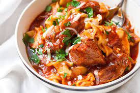 Since the chuck steak comes from near the neck of the cattle, the cut can become tough if cooked improperly. Instant Pot Beef Pasta Soup Eatwell101