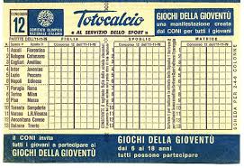 Calcolate bene che in caso di pronostici vincenti, le. Totocalcio Un Tuffo Nel Passato Curiosando Anni 60 E Anni 70
