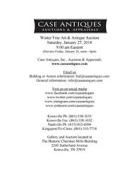 Before conducting a raffle, m.g.l. January 27 2018 Auction Catalog Updated 01 19 18 By Case Antiques Inc Auctions Appraisals Issuu