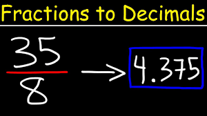 To divide decimals, always use long division. Fractions To Decimals Using Long Division Youtube