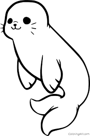 Cute dalmatian having sweet fc06. Seal Coloring Pages Coloringall