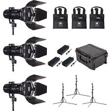 Hive Lighting 3 Piece Wasp 100 C Led Spot Light Kit With 3x Custom Foam Case And 3x Travel Stand Lightings Production Equipment