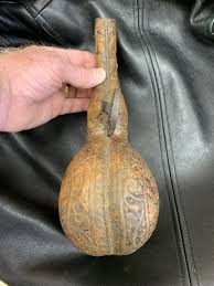Antique camel are much like a lean steak. Antique Persian Camel Scrotum Gunpowder Flasks At Objets D Art In Corpus