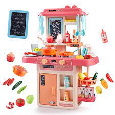Kitchen set toys for kids. 63cm Kids Kitchen Toys 42pcs Pretend Play Simulation Kitchen Play House Toys Set Children S Cooking Toys Kids Birthday Gift Kitchen Toys Aliexpress