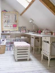 Craft room with island and storage bins. 18 Attic Craft Room Ideas Attic Craft Room Attic Renovation Attic Remodel