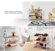 There are several factors that make this shoe rack stand out from other options. Bamboo Shoe Rack Organizer With 3 Shelves 70 X 55 X 25 Cm For 12 Pairs Shoes Storage Sortwise