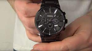 Entdecke fossil uhren matt schwarz wie invicta und lotus bei spardeingeld Fossil Herrenuhr Fs4778 Dress Chronograph In Schwarz Edelstahl