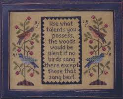 Check spelling or type a new query. Use What Talents You Possess By All Through The Night Counted Cross Stitch Pattern