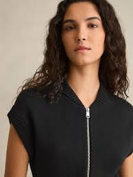 Buy REISS Nellie Cotton Knit Zip-front Jumpsuit