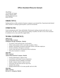 office admin resume samples sample