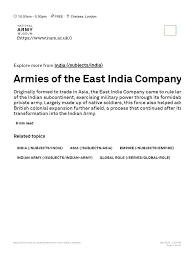 East India Company's Military Forces | PDF | British Empire | East India Company