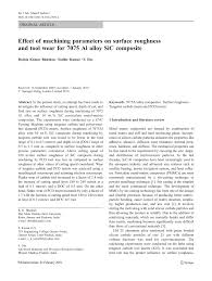 Experimental Study Of Machinability In Mill Grinding Of Sicp