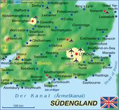 Town in east sussex, england. Map Of England South Region In United Kingdom Welt Atlas De