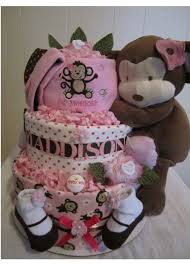 1.0 out of 5 stars based on 1 product rating. Jacana Jungle Girl Monkey Monkey Baby Shower Diaper Cakes Girl Monkey Girl
