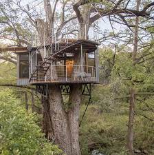 This Romantic Treehouse Resort Takes Glamping To The Next Level Tree House Cabin Concrete Swimming Pool