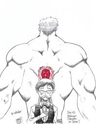 In the fight against the demon king, escanor activated an ultimate version of the one, which sets his body ablaze. ãšã£ã¨ä¸€ç·'ã«æˆ¦ã£ã¦ããŸã‚ã„ã¤ã®ãŸã‚ã«ã‚‚ Juujinkan Day 15 Escanor Seven Deadly Sins