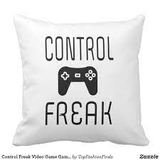 Control Freak Video Game Gamer Throw Pillow Zazzle Com In 2021 Video Game Room Decor Video Game Themed Bedroom Children Room Boy