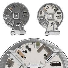 Round Office Floor For It Company Design Concepts Made In Sketchup Large Sketchup Models Can Be 3d Interior Design Workspace Design Interior Design Portfolio