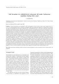 How do soils form in different places? Pdf Soil Formation On Reddish Brown Calcareous Till Under Herbaceous Vegetation During Forty Years
